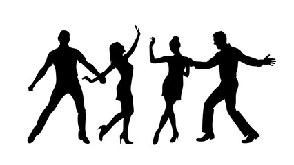 Smiling Person Waving silhouette happy