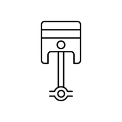 Car Piston Icon simple vector simple linear illustration for web and app..eps