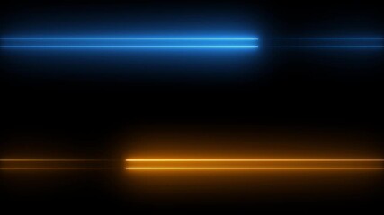 Horizontal neon line left and right direction ,neon diagonal lines or glowing light stripes on a black background. colorful vertical lines. - Powered by Adobe