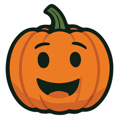 Modern Halloween Pumpkins Illustration