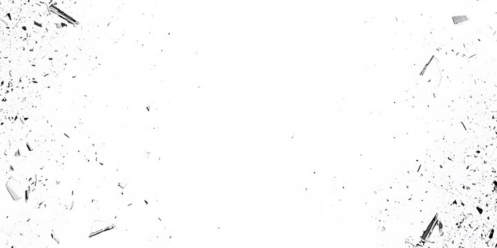 Abstract Shattered Glass Fragments Background White Space