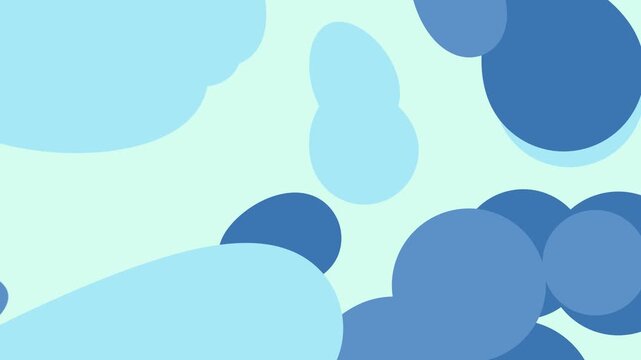 Playful abstract background with large polka dot circles in sky blue shades, giving a minimal and modern touch.