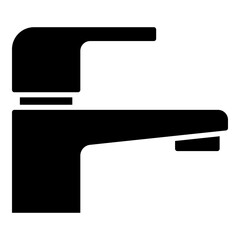 Faucet, water tap glyph solid icon