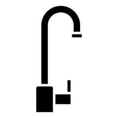 Faucet, water tap glyph solid icon	