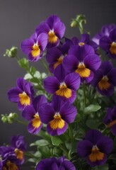 Deep purple viola odorata bloom, delicate petals, vibrant color,  beauty,  herbal,  purple