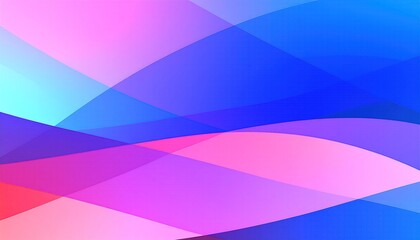 Abstract Gradient Background with Overlapping Translucent Shapes in Blue Pink and Purple Tones