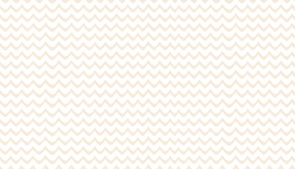 Cream Wavy Pinstripe Pattern on White Background for Decorative Textile Design