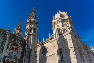 Jeronimos Monastery at Belem district in Lisbon, Portugal