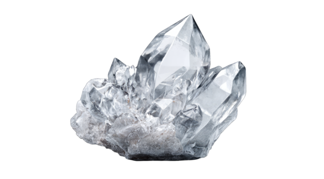 Clear quartz crystal cluster (1)