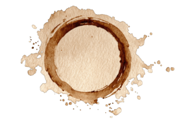 Coffee stain on paper
