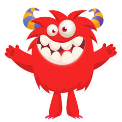monster; cartoon; Halloween; illustration; character; alien; ghost; design; creature; expression; cute; funny; happy; smiling; yeti; flying; vector; talking; excited; cool; pretty; laughing; creepy; s