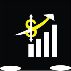 A diverse set of modern vector icons, including abstract dotted spheres, a rocket, and various finance graphics. Perfect for projects related to technology, business growth, and financial analysis.