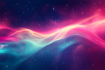 Vibrant Cosmic Waves in the Night Sky