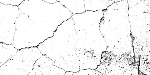 Monochrome Distressed Surface Grunge Texture with Cracks and Damaged Details