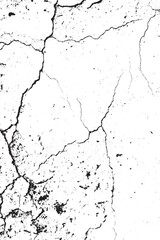 Obraz premium Distressed Black and White Grunge Wall Texture Overlay