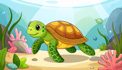 Obraz premium sea turtle