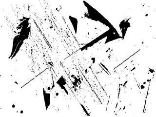 Abstract seamless pattern Brush Stroke, ink print distress background . grunge texture. abstract black and white illustration. vector.eps