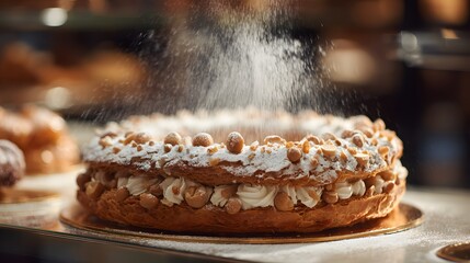 Paris-Brest Recipe: Classic French Choux Ring with Praline Mousseline Cream and Crunchy Hazelnuts