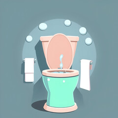 Toylet lota vector art