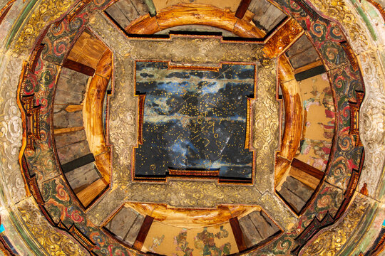 Celestial Palace Caisson at the Ancient Architecture Museum of China, Beijing
