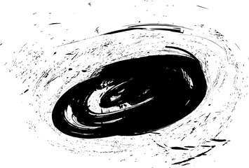 Doodle.Brush Wave.Abstract Wave.Grunge Wave.Vector illustration, Hand drawn element, round black stroke isolated on white background, a.eps