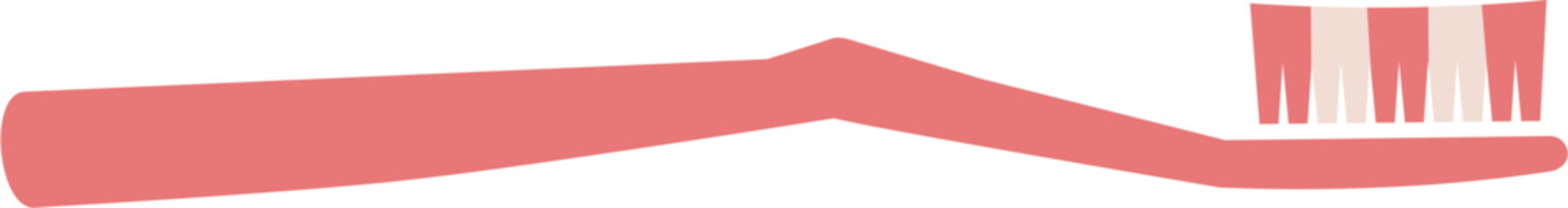 Toothbrush dental care illustration. Vector file format