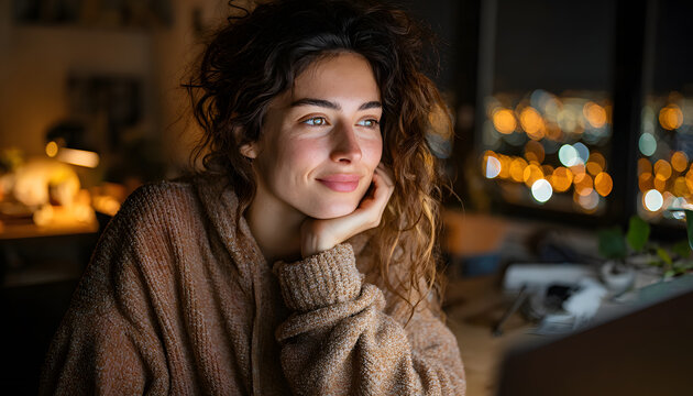 Young indian woman online teacher, counselor, remotetutor or job applicant speking looking at web cam giing online training, virtul class lesson, video callinterview. Webcam view