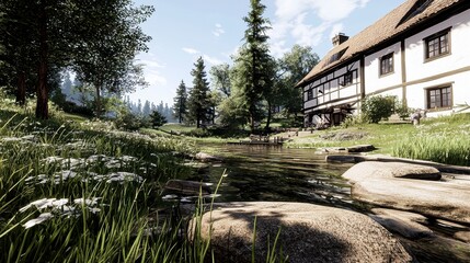 Idyllic Cottage by the Stream.