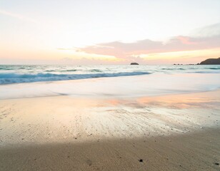 Serene Beach at Sunset