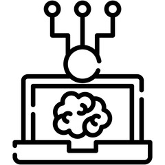 Technology  Machine Learning Line Icon