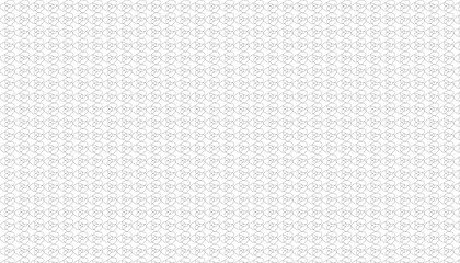 Abstract floral pattern repeating uniformly across a white background design element.