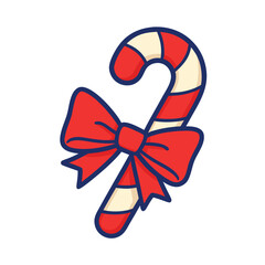 Candy Cane with Bow, Christmas candy, Christmas decoration