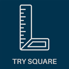 Try Square Simple White Style Design Icon