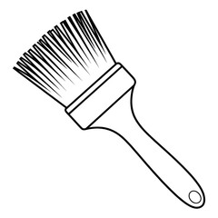 A black and white brush illustration line art of a coloring page