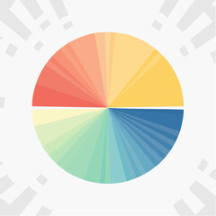 Obraz premium Colorful Pie Chart Design