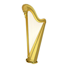Obraz premium Harp Illustration