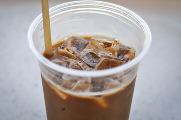 iced coffee , iced latte coffee or iced mocha coffee