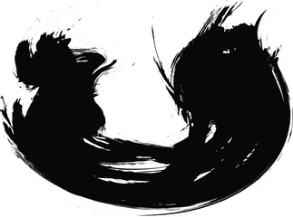 vector black line,grunge brush strokes ink paint isolated on white.Grunge Urban Background.Texture Vector.Dust Overlay Distress Grain ,Simply Place illustration over any Object to Create grungy Effect