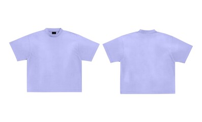 baby purple 2 t shirt boxy mock up	