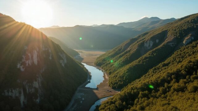 Aerial Stunning Natural Landscapes. Tua Valley Portugal 03