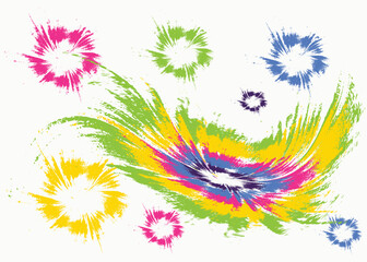 set Rainbow Tie Dye Swirl. Psychedelic Tie Dye. Seamless Hippie Background. Rainbow Vector Dyed Repeat. Colorful Tie Dye Pattern. Rainbow Circle Hippie Peace, a.eps