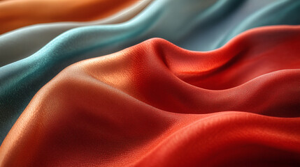 Obraz premium Fluid Mix of Vivid Colors with a Wavy Abstract Design in Motion