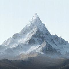 Snowy mountains on a background