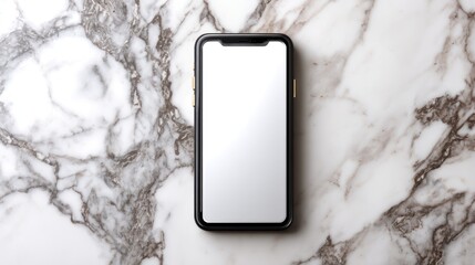Smartphone on marble surface (1)