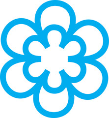 blue flower vector