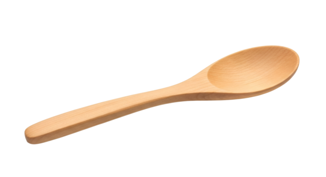 Elegant wooden spoon on a black backdrop offering a natural kitchen cooking utensil with craftsmanship