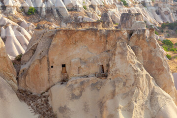 Majestic landscape of Cappadocia’s fairy chimneys, the region’s stunning geological wonders, place of residence of ancient Christians