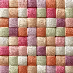 Woven squares texture pastel colors seamless pattern