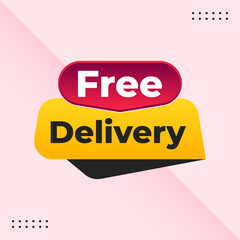 free delivery badge design