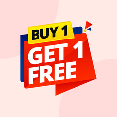 buy one get one free banner design